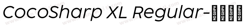 CocoSharp XL Regular字体转换